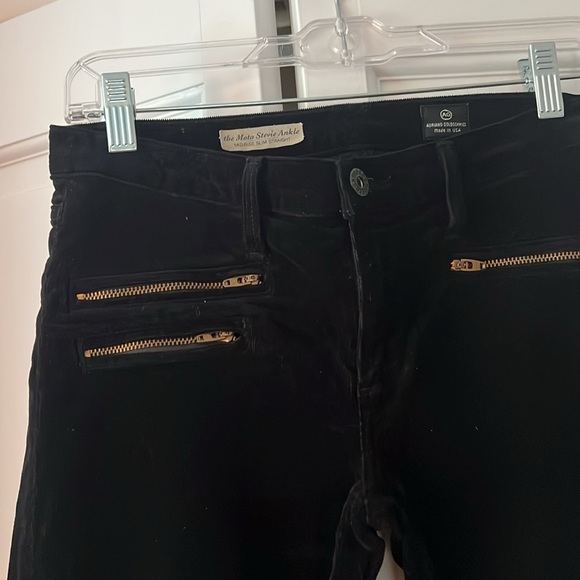 ✨ AG Moto Stevie Ankle Corduroy Skinny Jeans – Size 27 | Black Gold Hardware ✨ - Picture 6 of 8